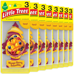 LITTLE TREES front packaging showing Mango Berry Smoothie scent and multipack benefit