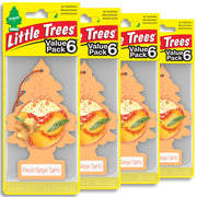 LITTLE TREES front packaging showing peach ginger spritz and benefits