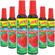 LITTLE TREES front packaging showing strawberry spray and branding benefit