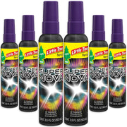 LITTLE TREES front packaging showing six Supernova sprays for convenience