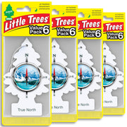 LITTLE TREES front packaging showing True North scent and count benefits