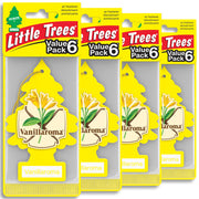 LITTLE TREES front packaging showing Vanillaroma scent and count benefits