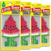 LITTLE TREES watermelon front packaging showing 24-count for long-lasting freshness