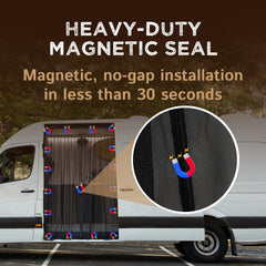 Living in a Bubble detail of sewn magnetic seam for full perimeter seal and easy fit