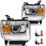 LIWEDFG front headlight assembly showing chrome housing and clear lens for precise fit