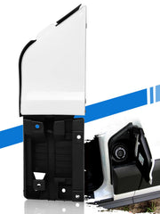LIWEDFG front view of Transit fuel door showing clean white cover and fit