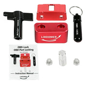 LIXOOMER front view installed in OBD port showing strong deterrent