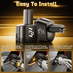 LJH J1772 side connection detail showing versatile AC charging support