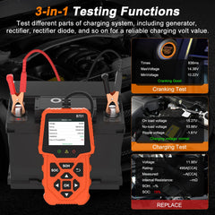 LJPXHHU connected to car battery under hood for on-vehicle testing convenience