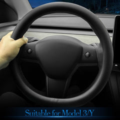 LKWLIKEI installation on Tesla Model 3 wheel showing easy tool-free fit