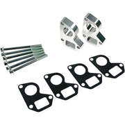 LLANNDER front view of adapter kit showing bolt pattern and fit benefit
