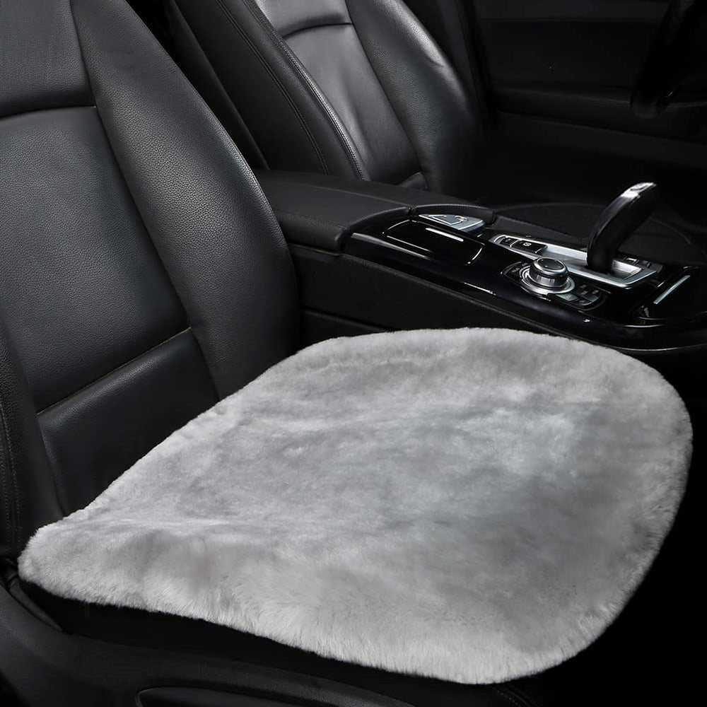 LLB front seat cushion installed showing plush grey comfort and improved seat protection