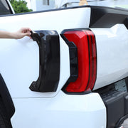 LLKUANG front view of tail light cover showing sleek smoked finish and improved looks
