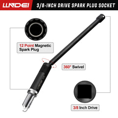 LLNDEI magnetic insert closeup holding a spark plug to prevent drops benefit