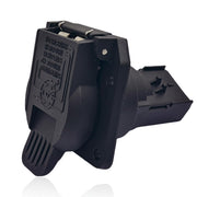 LLYZFED front view of 7-way connector showing secure mating benefit