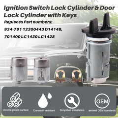 LLYZFED ignition cylinder close-up showing precision fit and durability