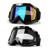 LMAVAG front view of goggles showing full coverage and clear benefit of protection