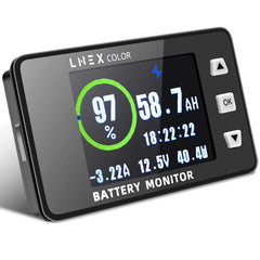 LNEX 500A front display showing color readings and clear monitoring benefit