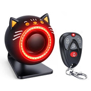 LNKERCO front view cat-shaped alarm showing compact deterrent design and visibility