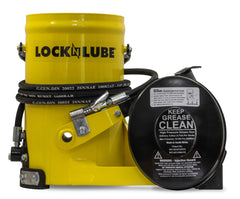 LockNLube coupler closeup demonstrating secure hands-free connection and leak reduction