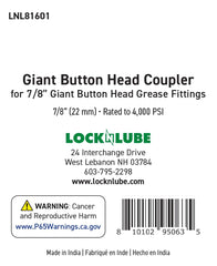 LockNLube attached to grease gun demonstrating faster high‑volume lubrication