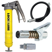 LockNLube front view showing pistol grip and nozzle for easy control