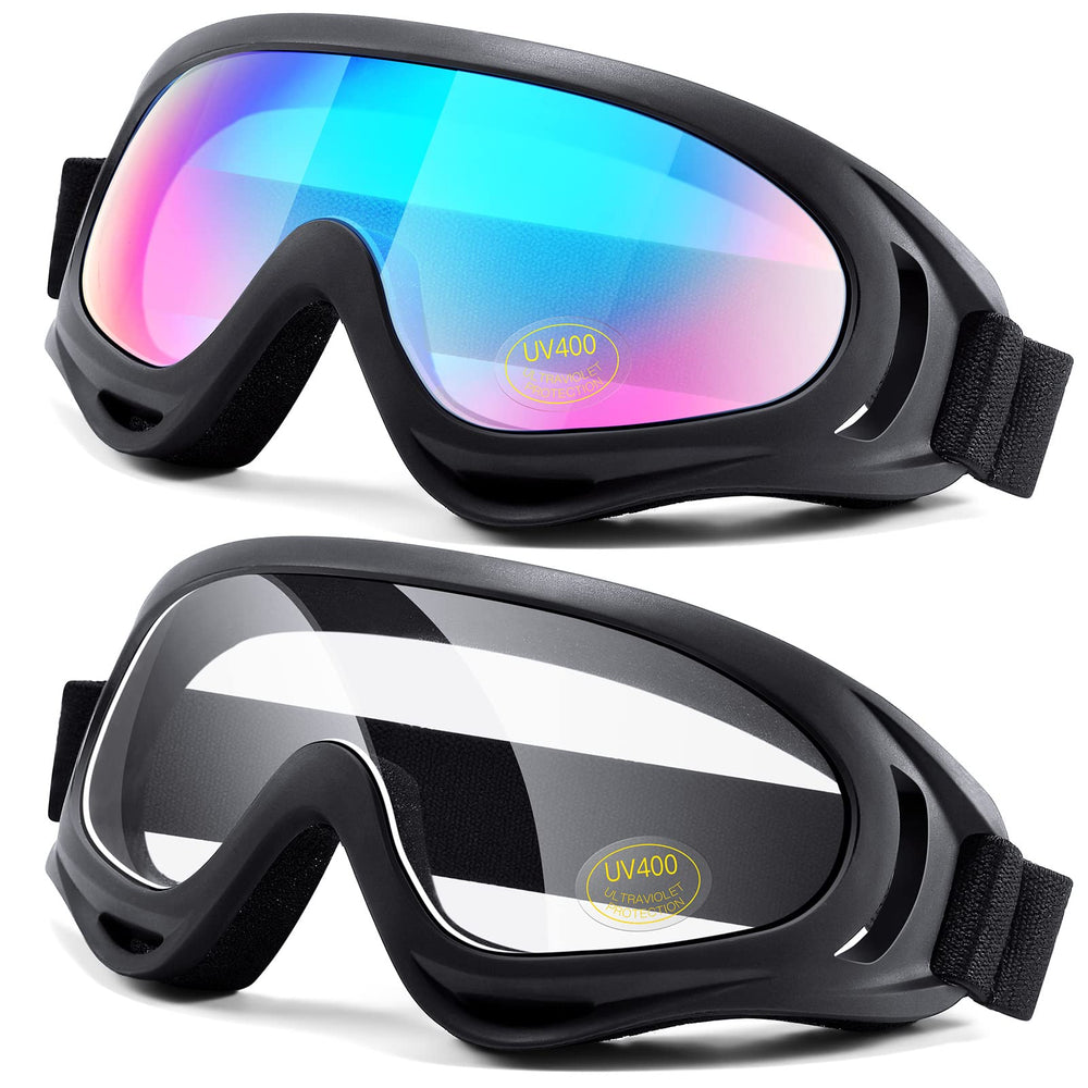 LOEO front view of two-goggle pack showing fit and protection