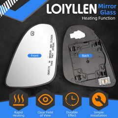 LOIYLLEN heated ABS backplate close-up showing wiring connector for plug-and-play benefit