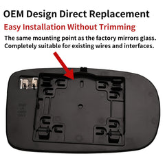 LOIYLLEN backplate with heating element detail for fast defogging