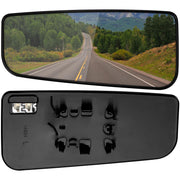LOIYLLEN left driver mirror front view showing clear reflection and fit