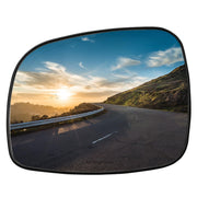 LOIYLLEN left mirror front view showing clean reflective surface and improved visibility