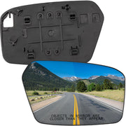 LOIYLLEN front view of right passenger mirror glass showing clear reflection and fit