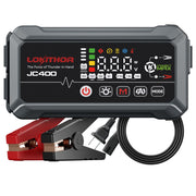 LOKITHOR JC400 front view showing compact design and controls for easy storage