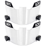 LOKIYS clear visor front view showing full face protection and glare reduction