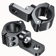 LOKTENWO front view clamp mounted on tube showing secure hold and durability
