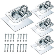 Lonffery front view of D-ring kit showing complete package and clear contents