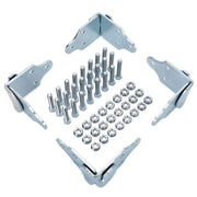 Lonffery front view of four bracket sets showing complete kit and benefit of readiness