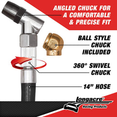 Longacre shock-resistant rubber bumper protecting the gauge for durable garage use