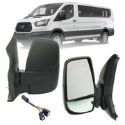 LONGLING driver-side mirror front view showing fit and finish for easy replacement