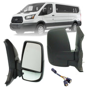 LONGLING right passenger mirror front view showing clean fit and finish benefits visibility