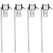 Lonsda front view of four hanger rods showing complete pack and benefit durable mounting