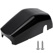 Lonsda front view of left awning end cap showing fit and protection