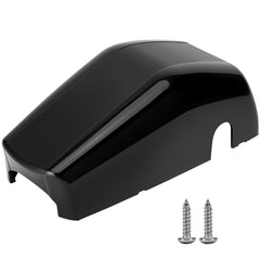Lonsda front view of left awning end cap showing fit and protection