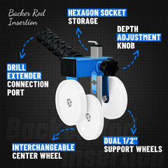 LookFox close-up of side auxiliary wheels offering stable ground contact and balance