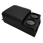 LOOYE console front view showing organized storage and quick access benefit