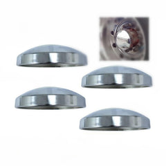 LOSTAR front view chrome 8" dome hub cap, polished look and protection