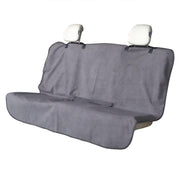 LoyaGour front view of grey seat cover showing neat fit and protection