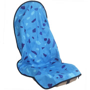 LoyaGour front seat cover blue marbling protecting upholstery