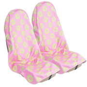 LoyaGour front view floral pink seat cover protecting upholstery
