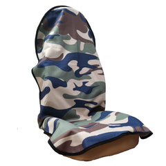 LoyaGour front view showing full camouflage cover protecting seat